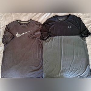 Nike Dri-Fit Under Armour SS T-Shirts Youth Boys X-Large